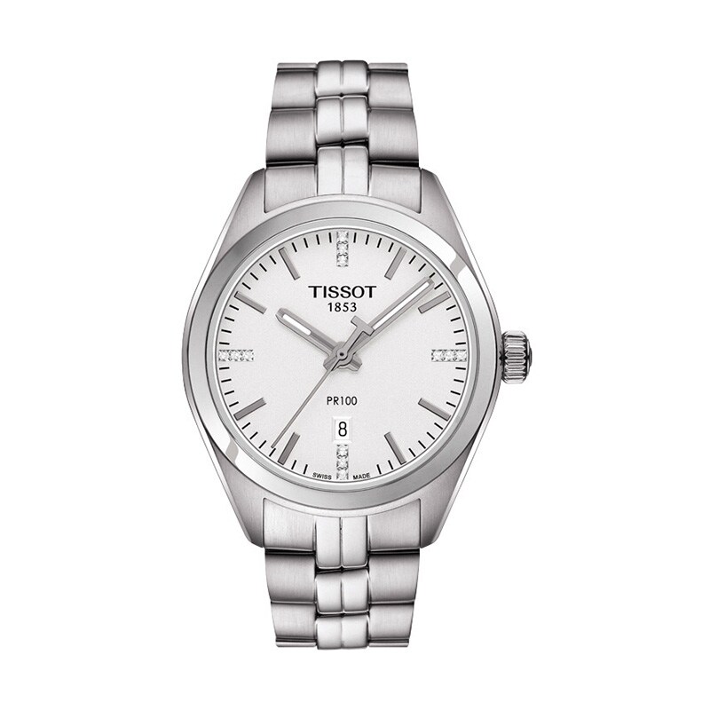 Main Image 1 of Ladies' Tissot PR 100 Quartz Lady Diamond Accent Watch (Model: T101.210.11.036.00)