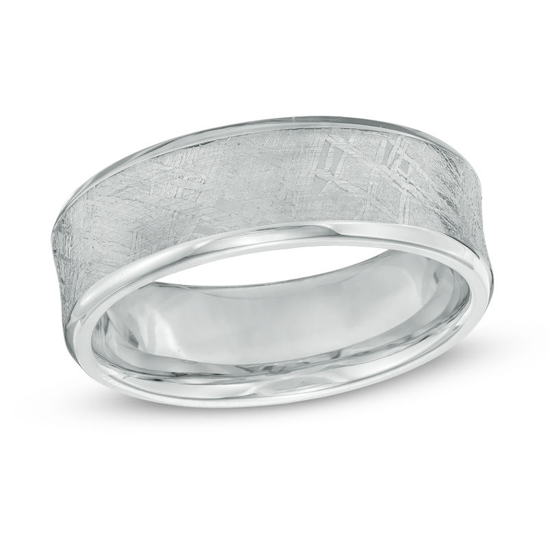 Main Image 1 of 7.0mm Cobalt and Meteorite Comfort Fit Wedding Band - Size 10