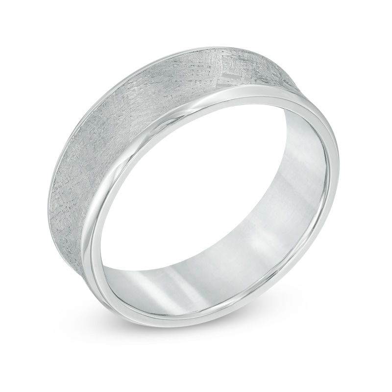Main Image 2 of 7.0mm Cobalt and Meteorite Comfort Fit Wedding Band - Size 10