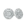 Thumbnail Image 1 of Diamond Accent Scroll Frame Stud Earrings in Sterling Silver