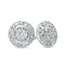 Thumbnail Image 0 of Diamond Accent Scroll Frame Stud Earrings in Sterling Silver