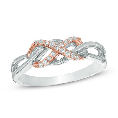 gold and silver infinity ring