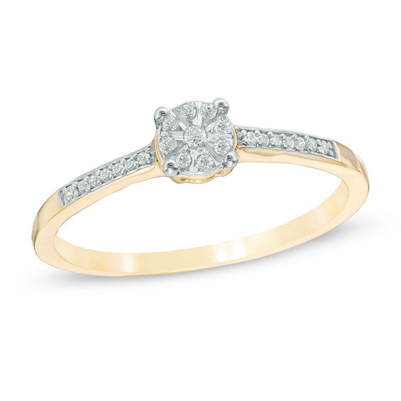 9ct gold promise ring discount