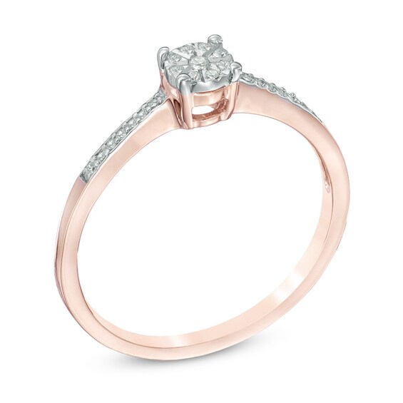 Diamond Accent Promise Ring in 10K Rose Gold