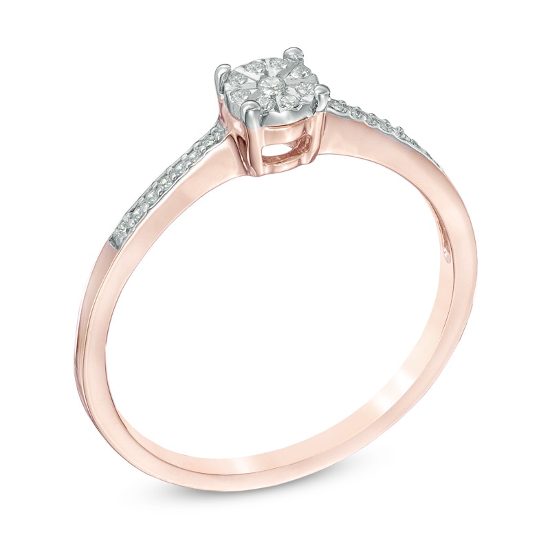 Diamond Accent Promise Ring in 10K Rose Gold