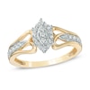 Thumbnail Image 0 of 1/5 CT. T.W. Marquise Composite Diamond Promise Ring in 10K Gold