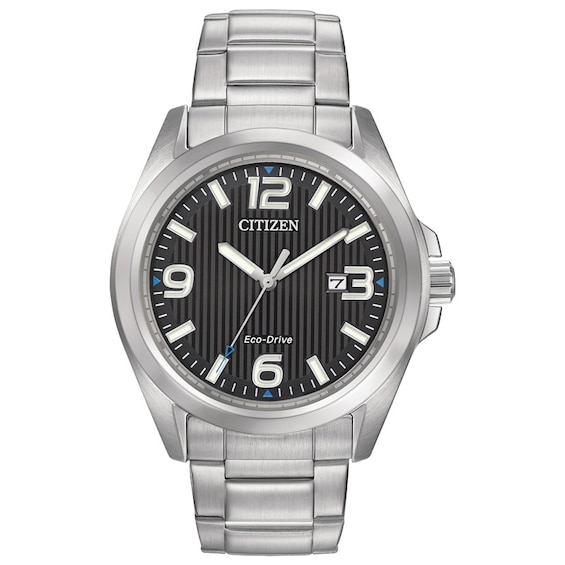Men's Citizen Eco-Drive® Watch with Black Dial (Model: Aw1430-86E)
