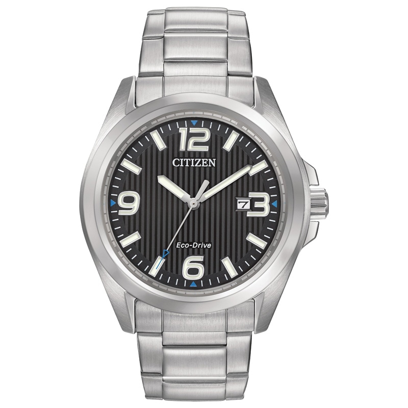 Men's Citizen Eco-Drive® Watch with Black Dial (Model: AW1430-86E)