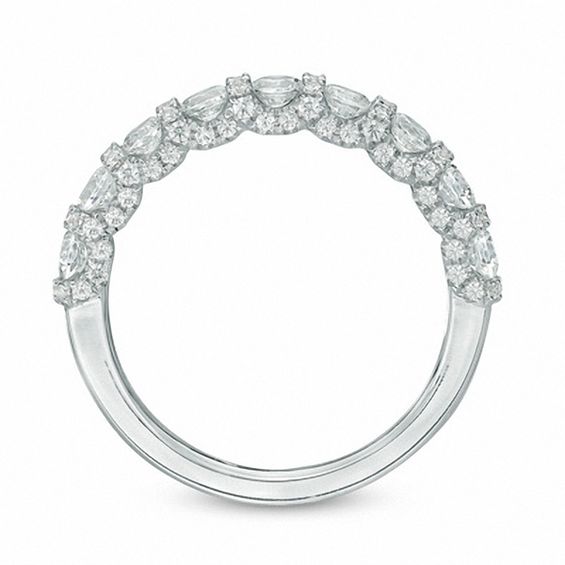 Vera Wang Love Collection 1-1/5 CT. T.w. Diamond Band in 14K White Gold