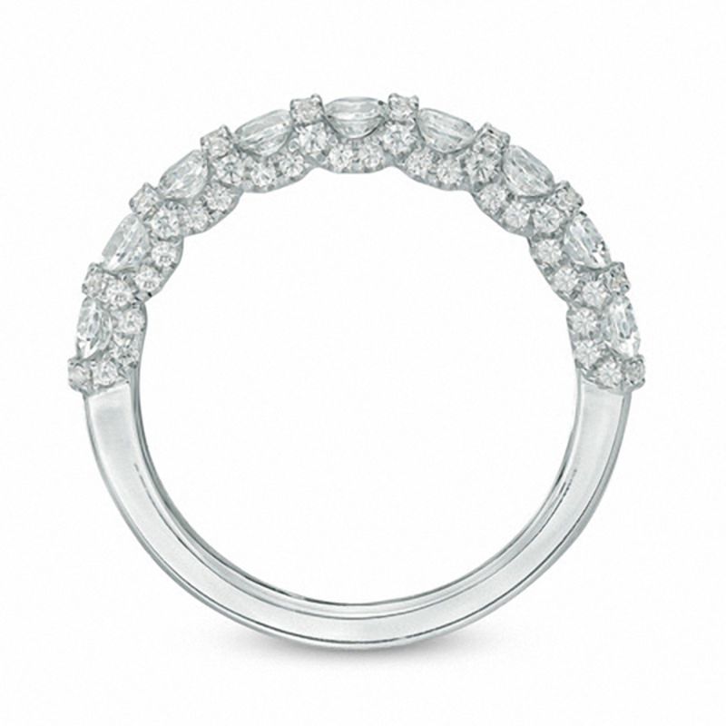 Vera Wang Love Collection 1-1/5 CT. T.W. Diamond Band in 14K White Gold