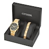 Thumbnail Image 1 of Men's Citizen Eco-Drive® Gold-Tone Watch and Bracelet Boxed Set (Model: AO9022-62E)