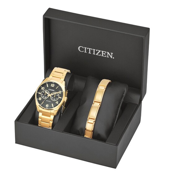 citizen eco drive watch and bracelet set