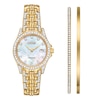 Ladies' Citizen Eco-DriveÂ® Silhouette Crystal Watch and Bangle Boxed Set (Model: Ew1222-64D)