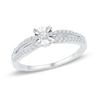Thumbnail Image 1 of 1/4 CT. T.W. Diamond Split Shank Promise Ring in 10K White Gold