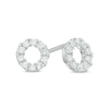 1/4 CT. T.w. Diamond Circle Stud Earrings In 10K White Gold