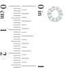 Thumbnail Image 2 of 1/4 CT. T.W. Diamond Circle Stud Earrings in 10K White Gold