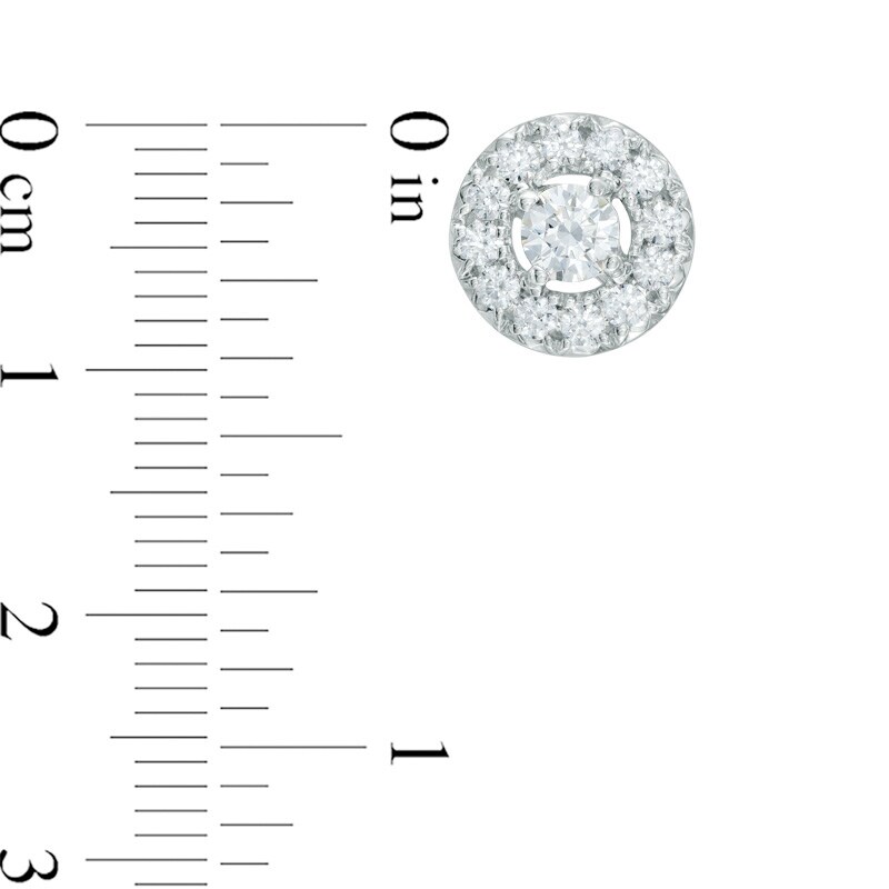 Main Image 2 of 1 CT. T.W. Diamond Open Frame Stud Earrings in 10K White Gold