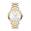 Thumbnail Image 1 of Ladies' Movado Bellina Two-Tone Watch with Mother-of-Pearl Dial (Model: 606979)