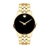 Thumbnail Image 0 of Men's Movado Museum® Classic Gold-Tone PVD Watch with Black Dial (Model: 0607203)