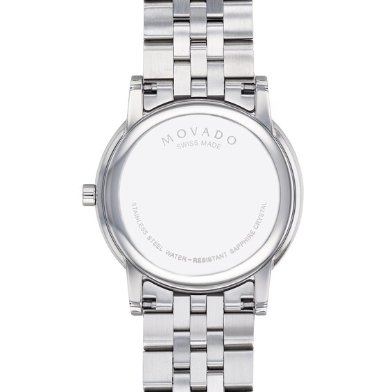 Men's Movado MuseumÂ® Classic 1/20 CT. T.w. Diamond Watch with Black Dial (Model: 0607201)