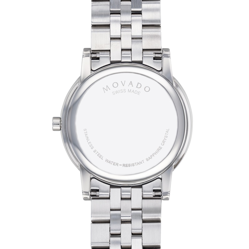 Main Image 3 of Men's Movado Museum® Classic 1/20 CT. T.W. Diamond Watch with Black Dial (Model: 0607201)