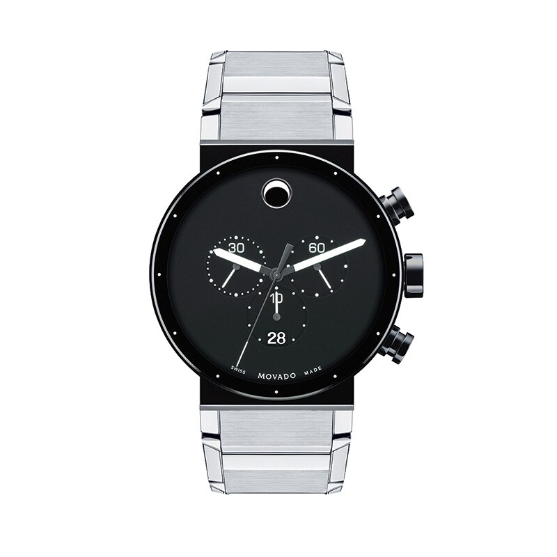 Main Image 1 of Men's Movado Sapphire Synergy Chronograph Watch with Black Dial (Model: 606800)