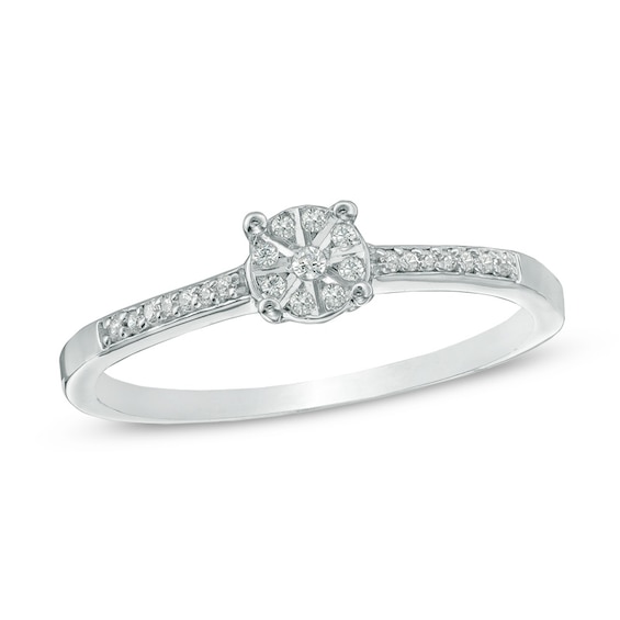 Diamond Accent Promise Ring in 10K White Gold | Zales