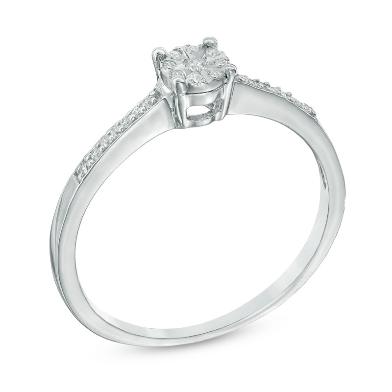 Diamond Accent Promise Ring in 10K White Gold