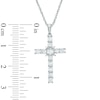 Thumbnail Image 1 of 7/8 CT. T.W. Diamond Cross Pendant in 10K White Gold