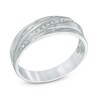 Thumbnail Image 1 of Diamond Accent Wedding Band in Sterling Silver