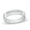 Thumbnail Image 0 of Men's 1/4 CT. T.W. Diamond Wedding Band in Sterling Silver