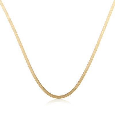 Herringbone Chain Necklace in 14K Gold 