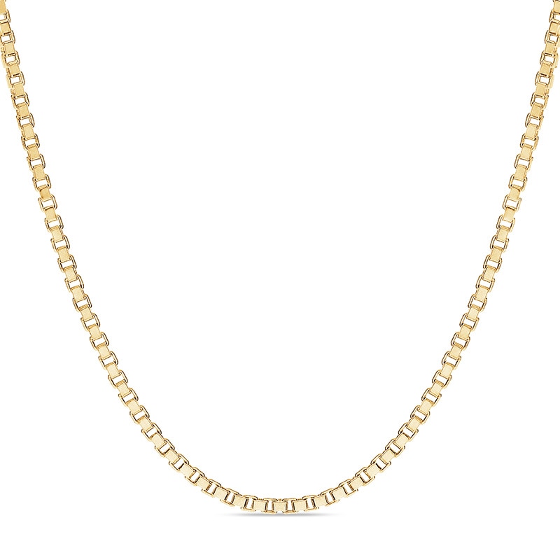 Ladies' 1.4mm Box Chain Necklace in 14K Gold - 18"