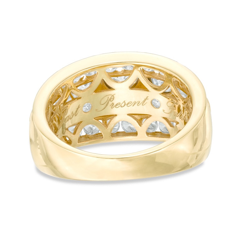 Main Image 3 of 3 CT. T.W. Diamond Past Present Future® Ring in 14K Gold