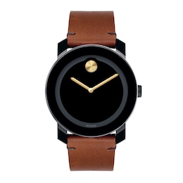 Men's Movado Bold® Strap Watch with Black Dial (Model: 3600305)