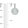 Thumbnail Image 2 of 1 CT. T.W. Diamond Circular Stud Earrings in 14K White Gold