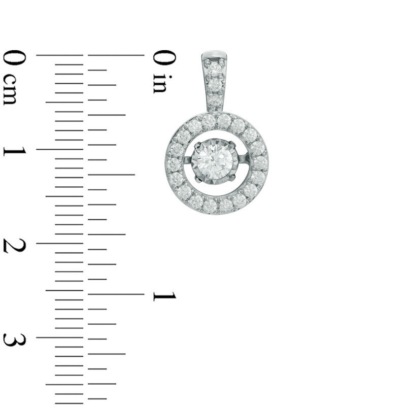 Main Image 2 of 1 CT. T.W. Diamond Circular Stud Earrings in 14K White Gold