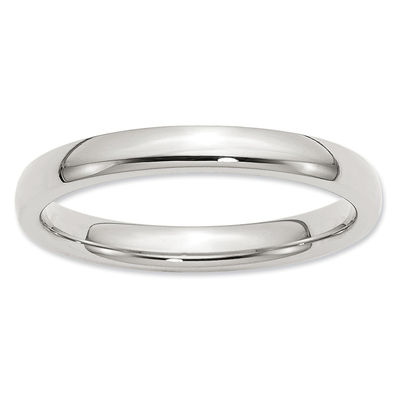 Plain silver wedding band womens online