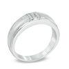 Thumbnail Image 2 of 1/20 CT. T.W. Diamond Wedding Band in Sterling Silver