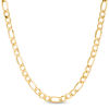 Thumbnail Image 0 of Men's 5.8mm Figaro Chain Necklace in Hollow 14K Gold - 24"