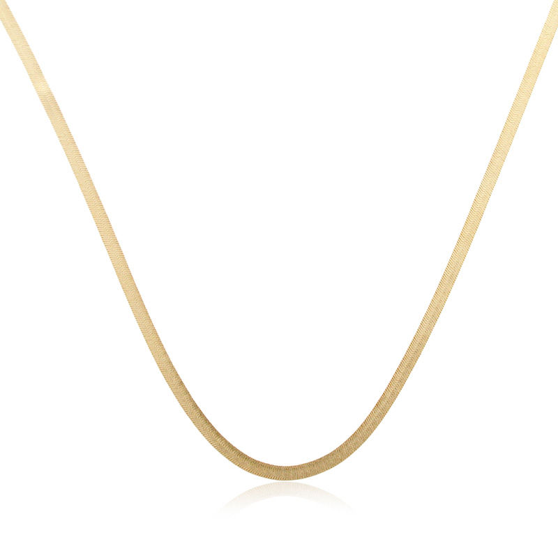 3mm Herringbone Gold Chain Necklace for Men — WE ARE ALL SMITH