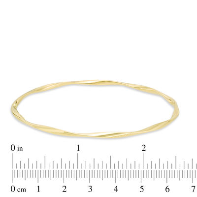 【CTHY】TWIST BANGLE Polished Twist Bangle in 14K Gold - 8.0