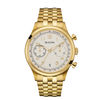 Thumbnail Image 1 of Ladies' Bulova Chronograph Gold-Tone Watch with Silver-Tone Dial (Model: 97B149)