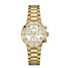Thumbnail Image 1 of Ladies' Bulova Chronograph Diamond Accent Gold-Tone Watch with Mother-of-Pearl Dial (Model: 98R216)