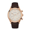 Thumbnail Image 1 of Men's Bulova Chronograph Rose-Tone Strap Watch with Silver-Tone Dial (Model: 97B148)
