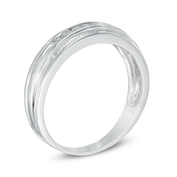 1/4 CT. T.w. Diamond Wedding Band in 10K White Gold