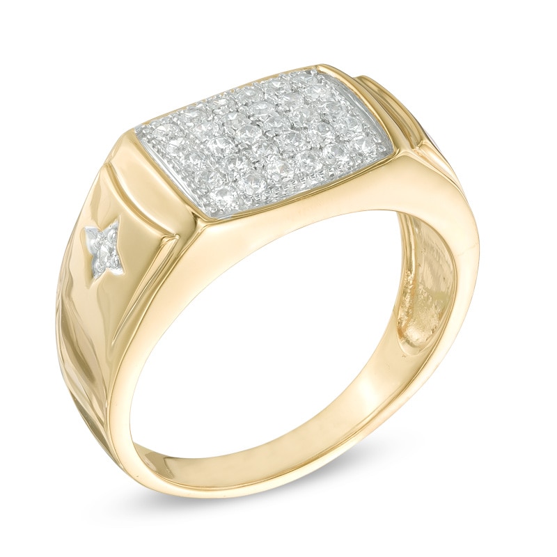 Men's 1/2 CT. T.W. Diamond Ring in 10K Gold