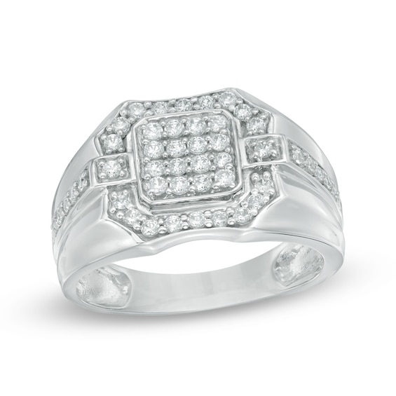 3/4 CT. T.w. Diamond Ring in 10K White Gold