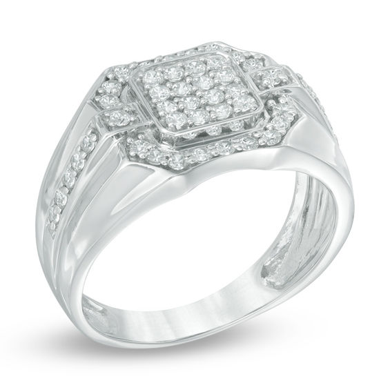 3/4 CT. T.w. Diamond Ring in 10K White Gold