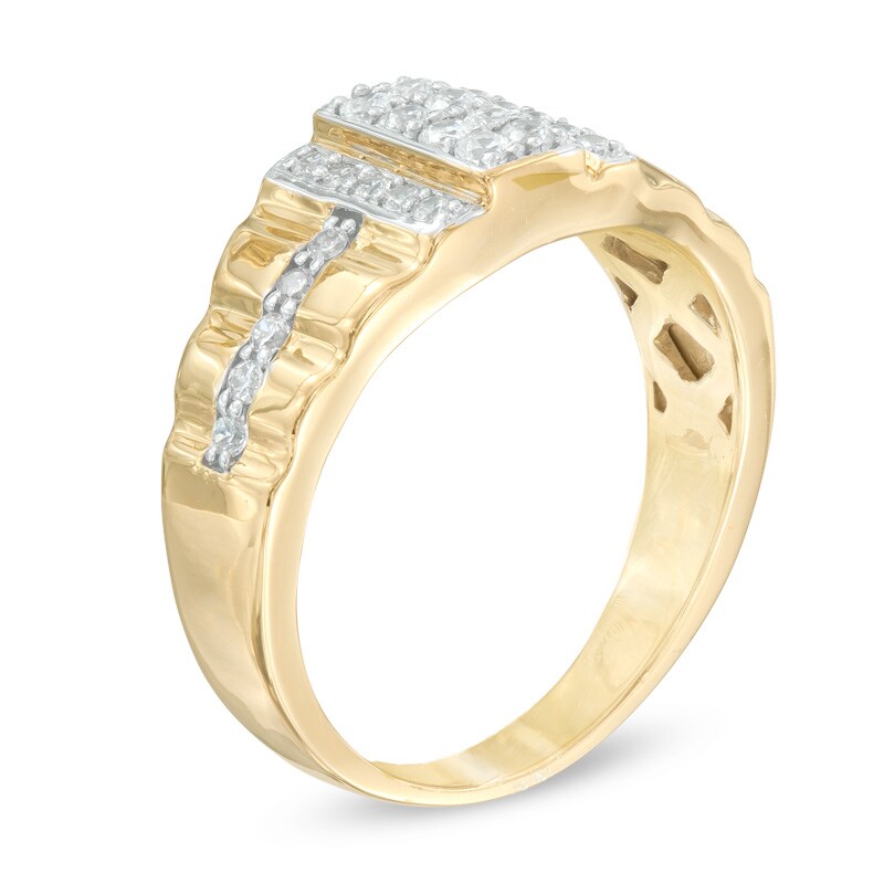 Main Image 2 of 1/2 CT. T.W. Diamond Ring in 10K Gold